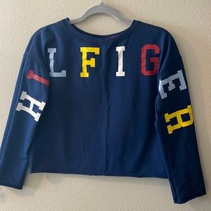 Girls Tommy Hilfiger long sleeve crop top